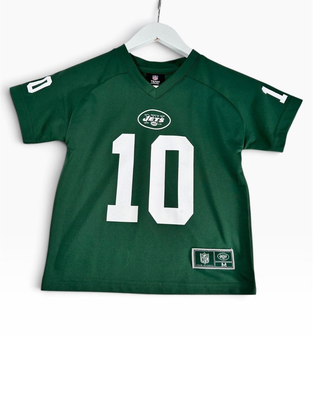 NFL New York Jets Santonio Holmes #10 Jersey Kids Medium 5-6 Green Game Day